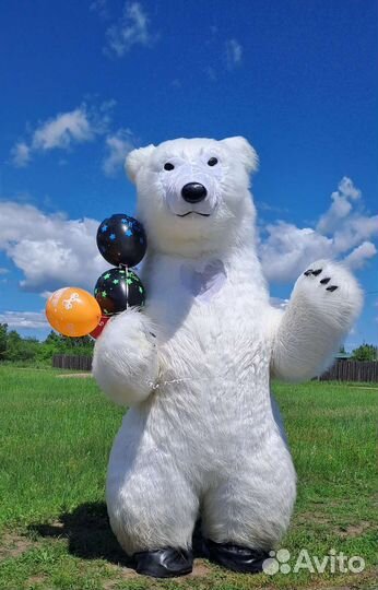 Ростовые куклы Белый Мишка на праздник Аниматор