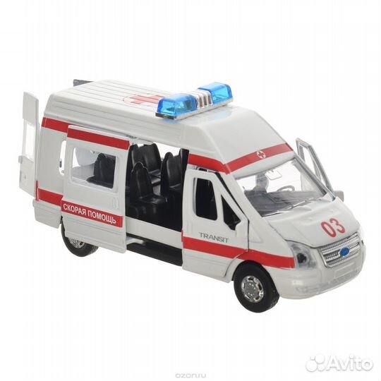 Модель Ford Transit Скорая Помощь свет звук