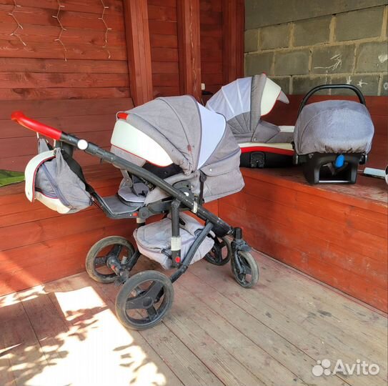 Коляска 3 в 1 Bebe-Mobile Movo