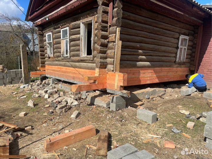 Ремонт полов. замена венцов деревянного дома
