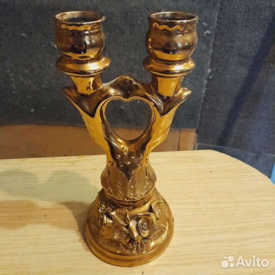 Подсвечник СССР стекло