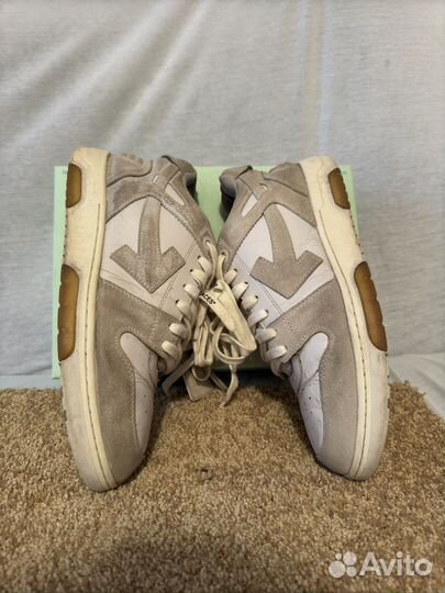 Кроссовки off white out of office белые