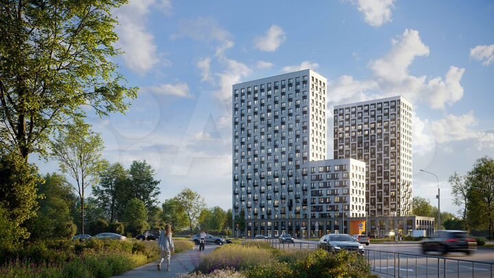 2-к. квартира, 57,6 м², 12/21 эт.