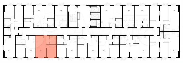 1-к. квартира, 34,1 м², 11/25 эт.