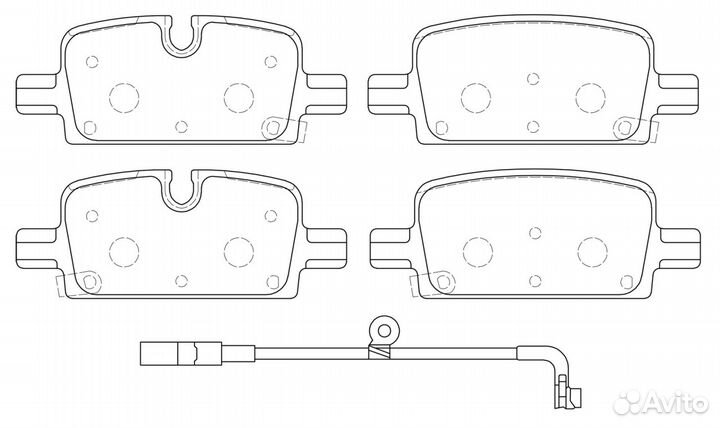 Тормозные колодки BP52026W* SB nagamochi (импор