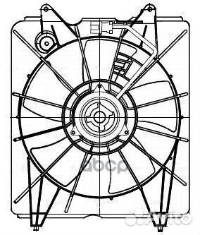 Крыльчатка с эл.мотором honda CR-V III (06) 2