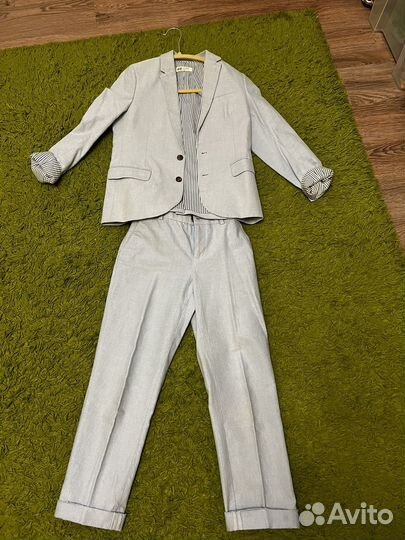 Костюм брючный голубой H & m 140