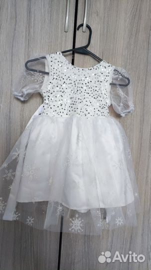 Платье снежинки 110