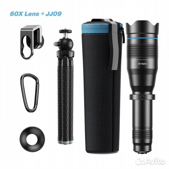 Профессиональный HD телеобъектив 60X к телефону