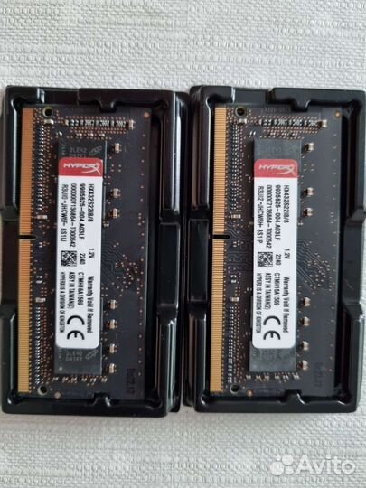 Игровая оперативная память Kingston HyperX 16Гб