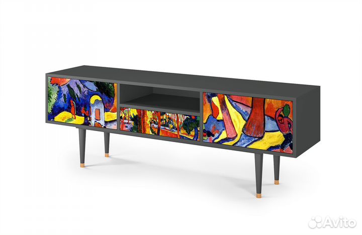 Тв-тумба T6 - Антрацит - The Turning Road