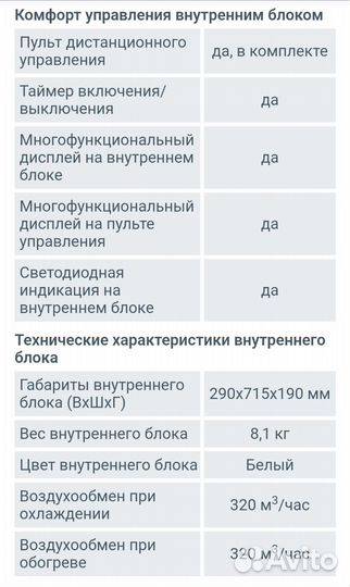 Кондиционер Ferrum Fis07F2