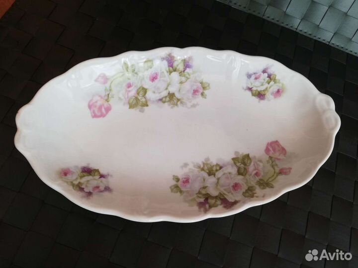 Блюдо 19 века фаб. М. С. Кузнецова