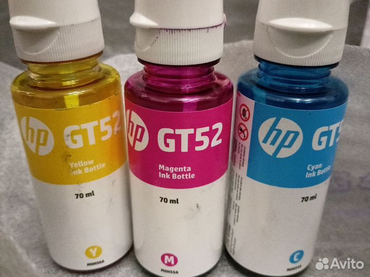 Цветные чернила для HP GT53