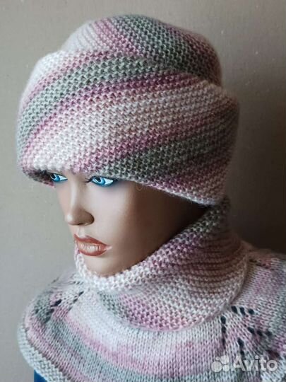 Комплект шапка и манишка
