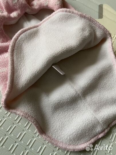 Шапка шлем для девочки 50 52