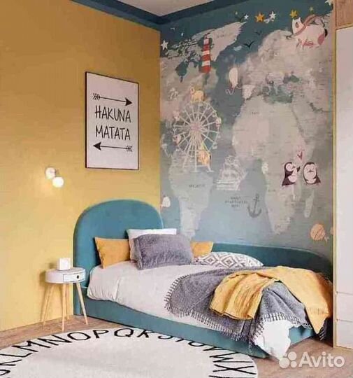 Детская кровать с мягким бортиком