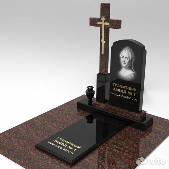 Памятник с крестом на могилу