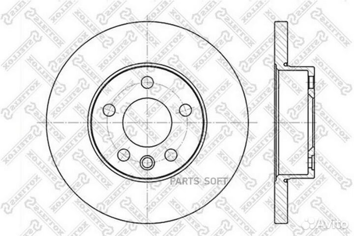 Stellox 6020-4766-SX Диск тормозной передн