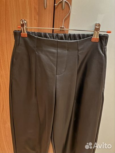 Брюки кожаные подростковые