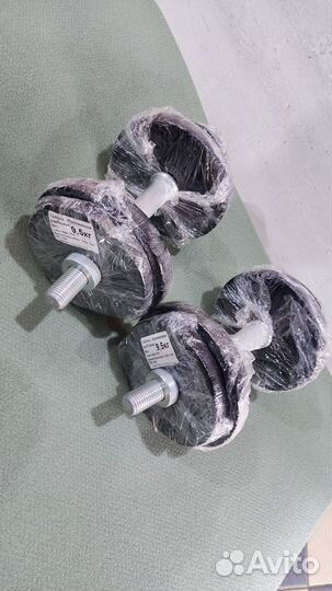 Гантели 19кг обрезиненные