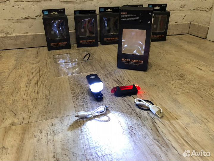 Фонарь для велосипеда передний задний комплект