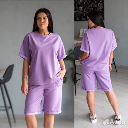 Женский костюм с шортами 44