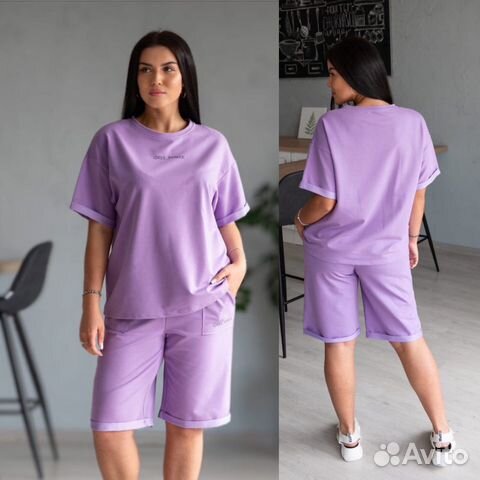 Женский костюм с шортами 44