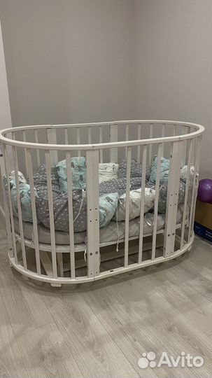 Кроватка детская с маятником 6 в 1