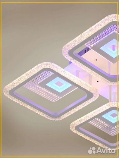 Светильник светодиодный, люстра потолочная новая