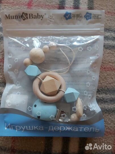 Держатель-грызунок для пустышки Mum&Baby