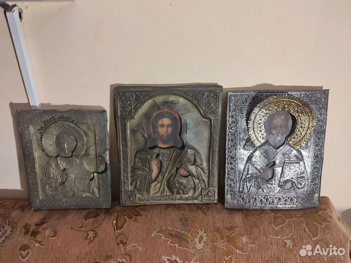 Иконы одним лотом-два спасителя николай (продан)