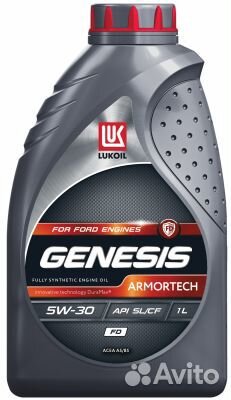5W-30 genesis armortech FD, 1л, (синт.мотор.мас