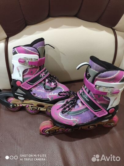 Роликовые коньки (раздвижные) р.30-33