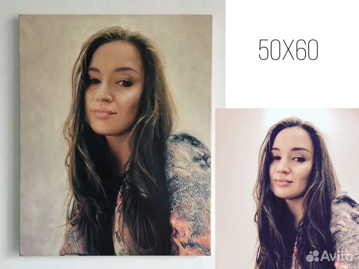 Портрет по фото на заказ маслом на холсте