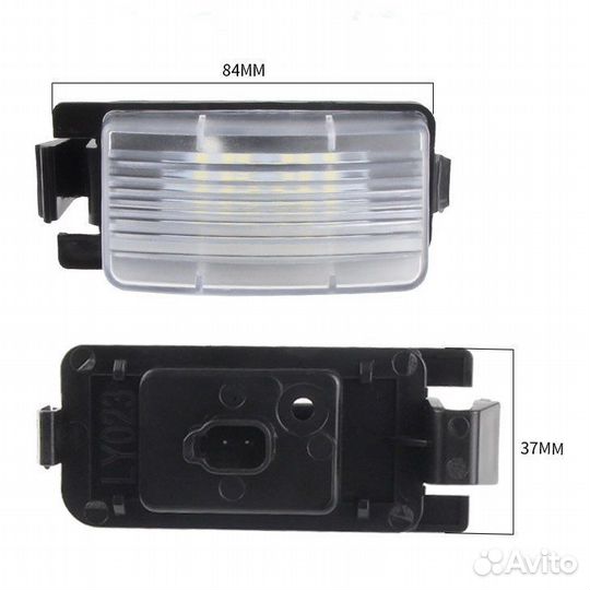 Подсветка номера на Nissan Tiida Leaf Skyline Cube