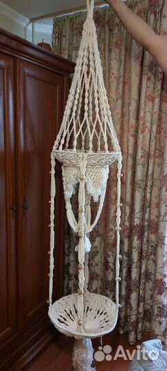 Кашпо бохо,макраме для цветов