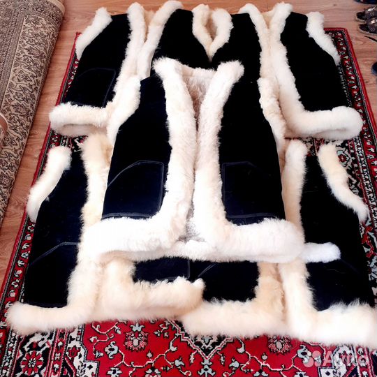 Жилетка утеплёная#меховая #овчина