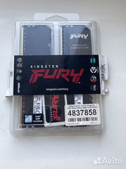 Оперативная память ddr4 16gb Kingston HyperX rgb