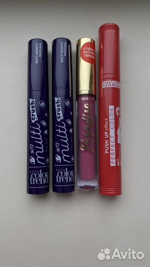 Тушь для ресниц Avon, Lux visage, помада Relouis
