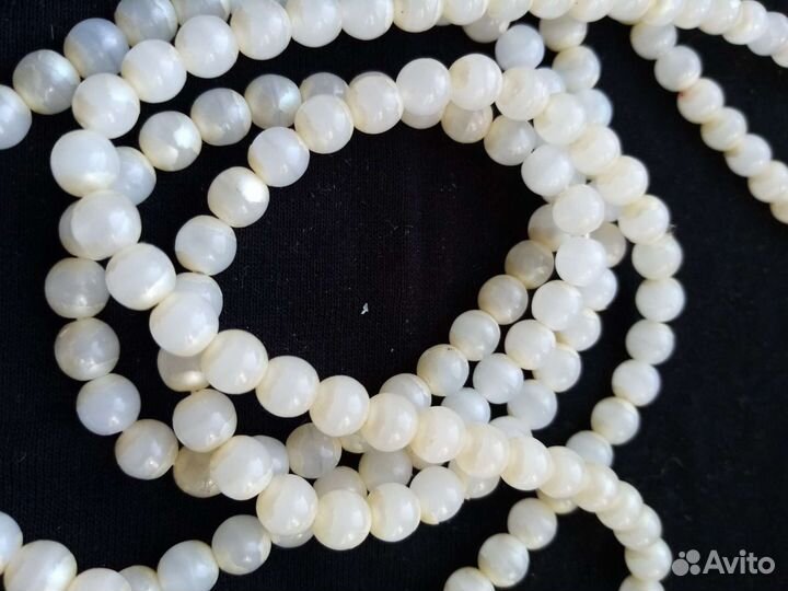 Бусы перламутр