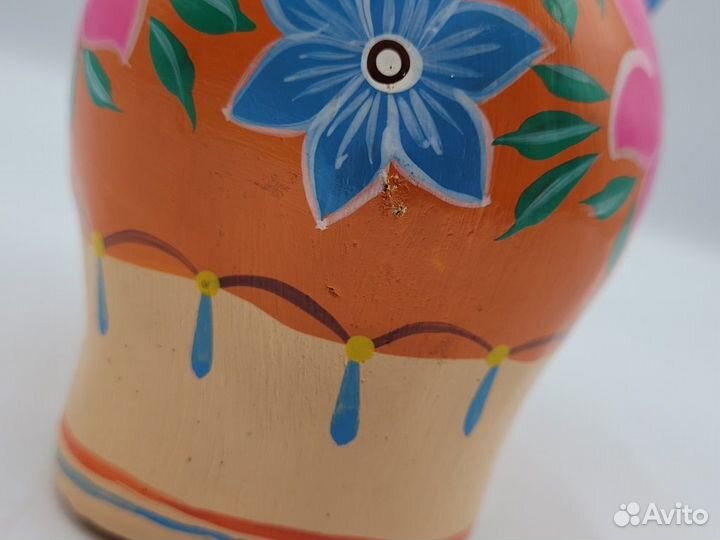 Статуэтка дерево роспись Слон Слоненок 11 см