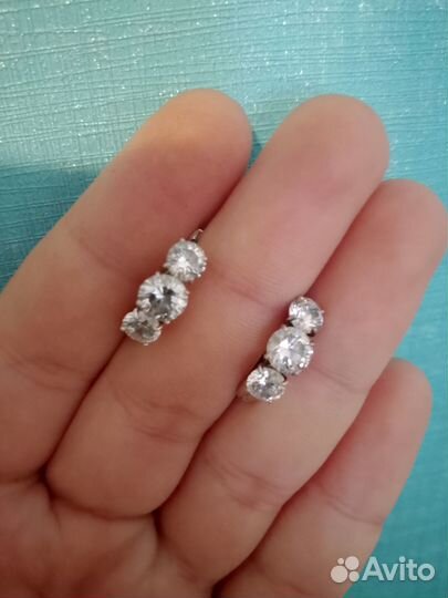 Серьги серебро