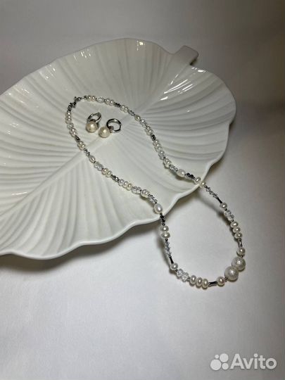 Чокер натуральный жемчуг