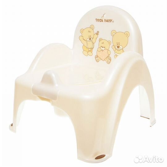 Детский горшок Tega Baby Teddy (Мишка) в форме сту