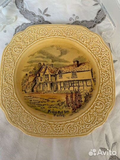 Антиквариат Тарелка Crown Devon Англия, 1920г