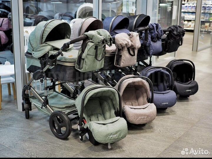 Коляска Люкс мом 555 3 в1
