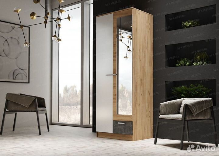 Шкаф распашной Адель 0,8