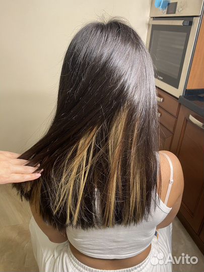 Наращивание волос, капсула