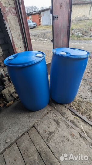 Бочки пластиковые б/у 30,50, 200л